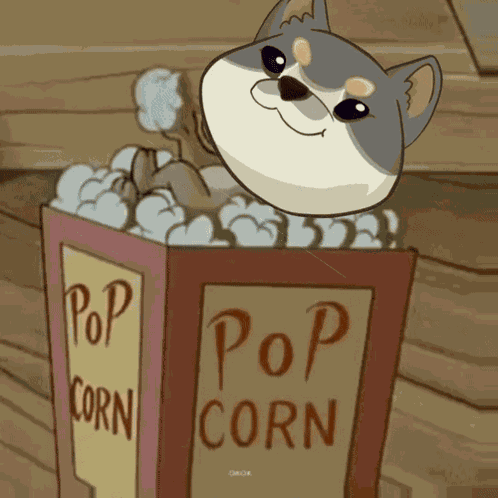 Popdog Popcorn GIF