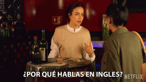 Por Que Hablas En Ingles Que Ridicula GIF