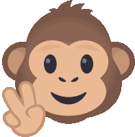 Posing Monkey Monkey Sticker