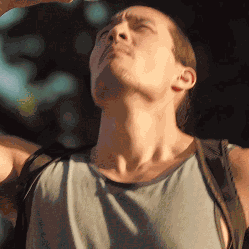 Pouring Water On My Face Aden GIF