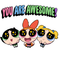 Powerpuff Girls Cute Eyes Sticker
