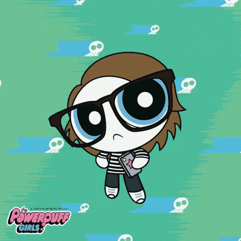 Powerpuff Skull GIF