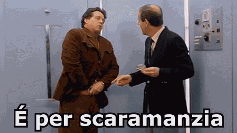 Pozzetto Renato Toccarsi Scaramanzia Superstizione GIF