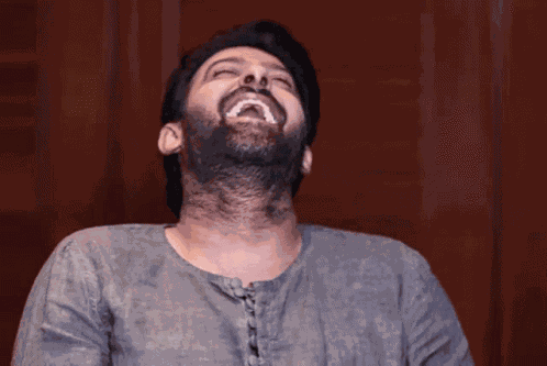 Prabhas Laughing GIF