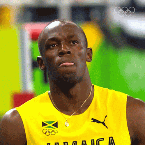 Praying Usain Bolt GIF