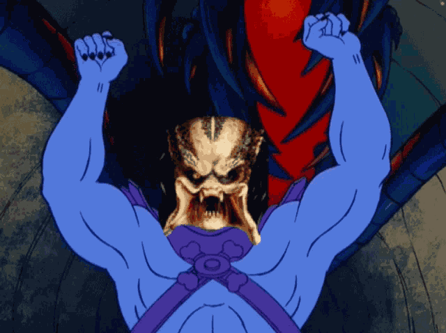 Predator Skeletor GIF