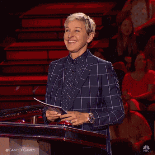 Press The Button Ellen Degeneres GIF