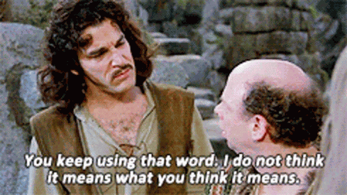 Princess Bride You Keep Using That Word GIF