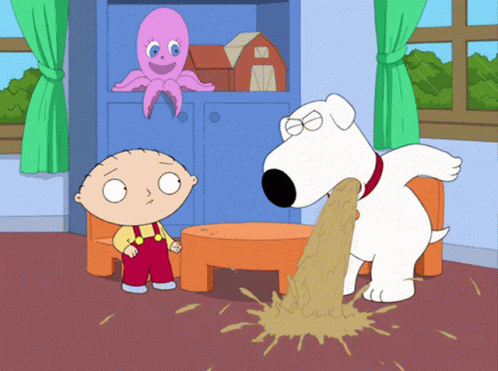 Puke Cartoon GIF