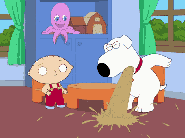 Puke Cartoon GIF