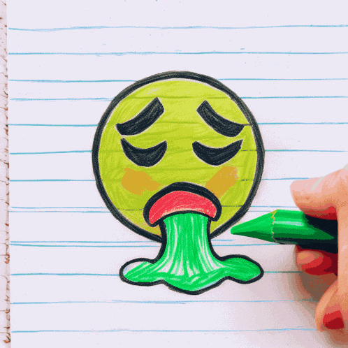 Puke Emoji Throw Up GIF