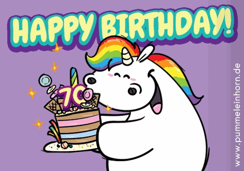 Pummeleinhorn Unicorn GIF