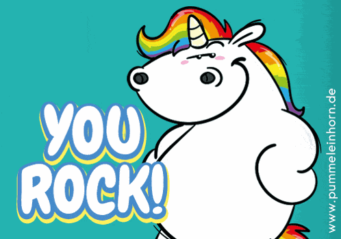 Pummeleinhorn Unicorn GIF