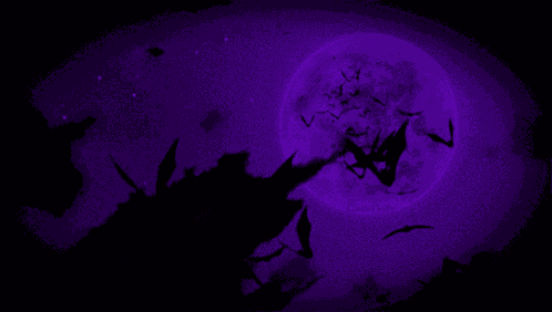 Purple Bats Banner GIF