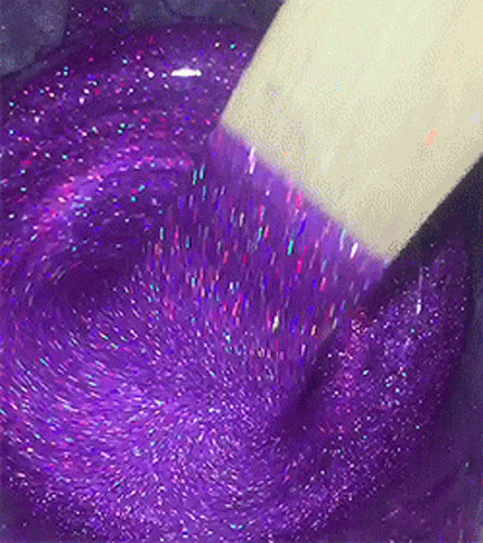 Purple Glitter Paint GIF