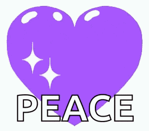 Purple Heart Heart Beat GIF