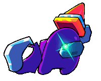 Purple Inposter Sticker