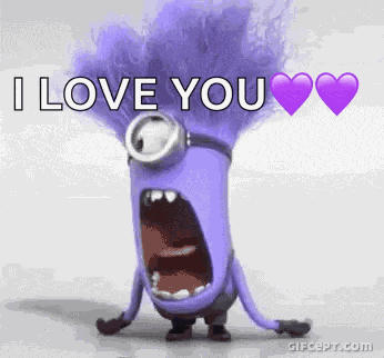 Purple Minion GIF