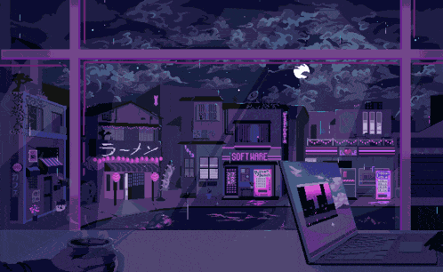 Purple Pixel GIF