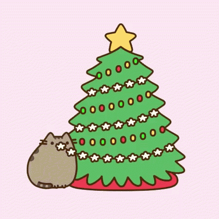 Pusheen Christmas GIF