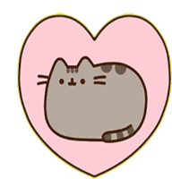 Pusheen Heart Sticker