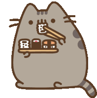 Pusheen Sushi Sticker