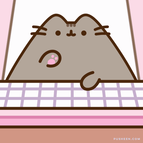 Pusheen Working From Home GIF