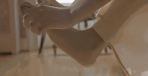 Putting On Stockings Nialla Lebouef GIF