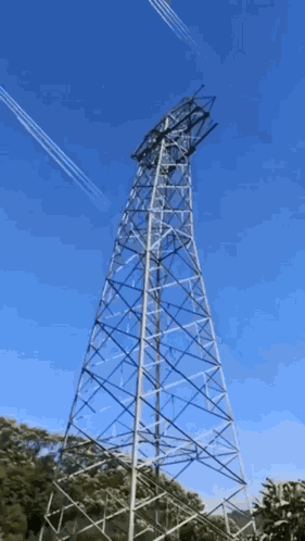 Pylône électrique Tomber GIF