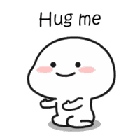 Quby Says Hug Me Sticker