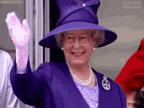 Queen Elizabeth Waving GIF