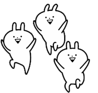 Rabbit Happy Sticker