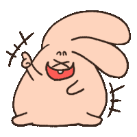 Rabbit Pink Sticker
