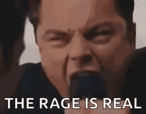 Rage Leonardo Dicaprio GIF