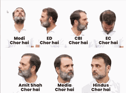 Rahul Gandhi Chor Rahul Gandhi GIF
