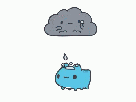 Rain Cat GIF