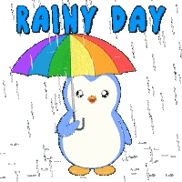 Rain Raining Sticker