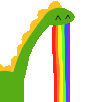 Rainbow Dinosaurs Sticker