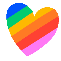 Rainbow Heart Sticker