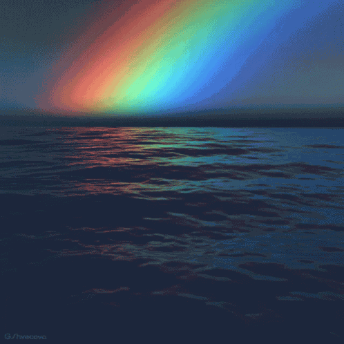 Rainbow Ocean GIF