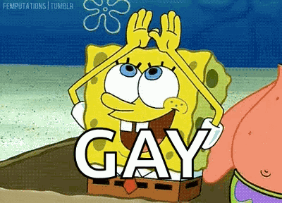 Rainbow Spongebob GIF