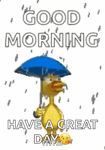 Raining Good Morning GIF