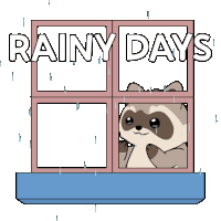 Rainy Season Storm Sticker