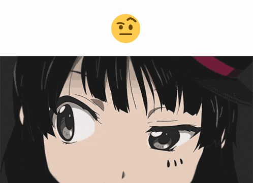 Raised Eyebrow Emoji GIF