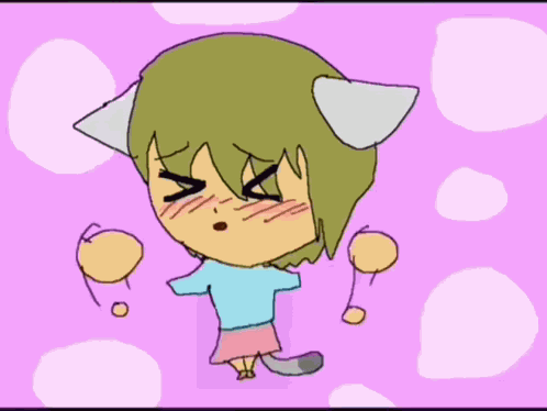 Raku-chan Nyan Neko Sugar Girls GIF