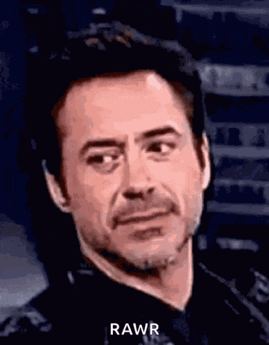 Rawr Robert Downey Jr GIF