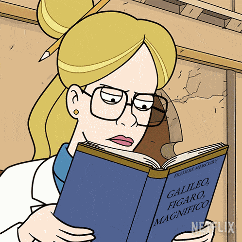 Reading A Book Dr Farrah Braun GIF