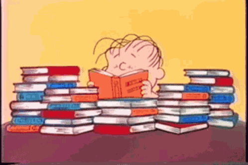 Reading Books Busy GIF