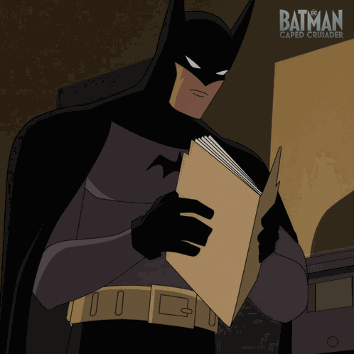 Reading Files Batman GIF