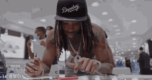 Reading King Von GIF